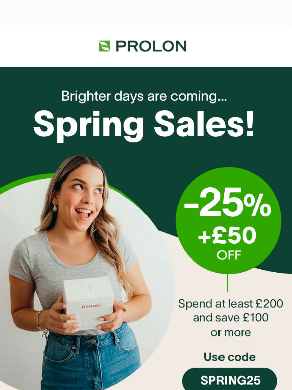 Spring is on the way: take advantage of the Spring Sales 🌸