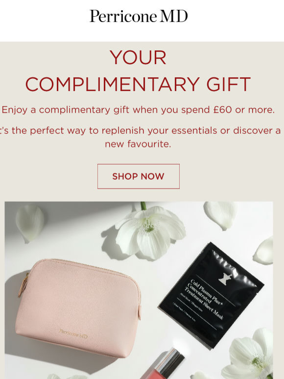 Don't forget your free gift...