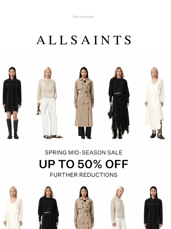 Sale Alert: Now Up To 50% Off