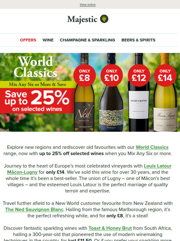 Save up to 25% on World Classics