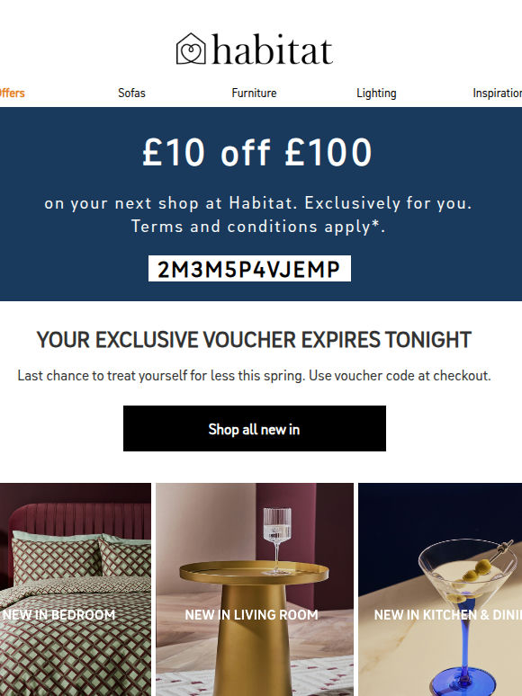 Last chance to use your exclusive voucher
