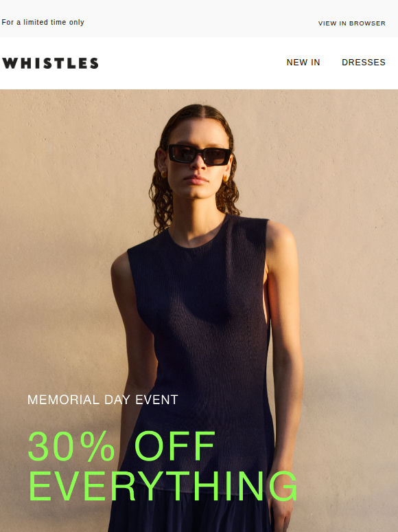 30% off everything* is here