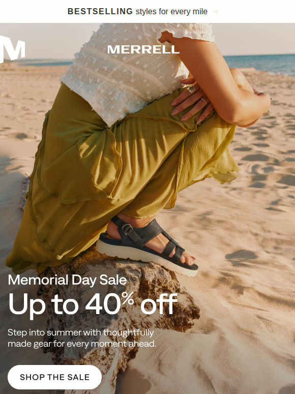 Up to 40% off bestselling styles