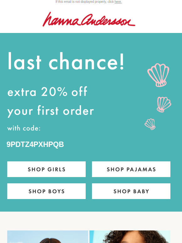 LAST CHANCE! 20% Off Your First Order