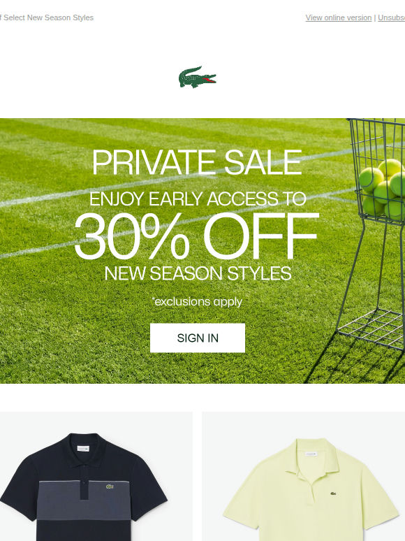 Early Access: Private Sale is LIVE.
