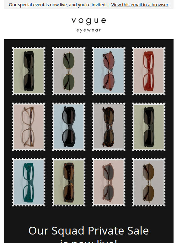 Squad Private Sale: up to 50% off your fave frames!