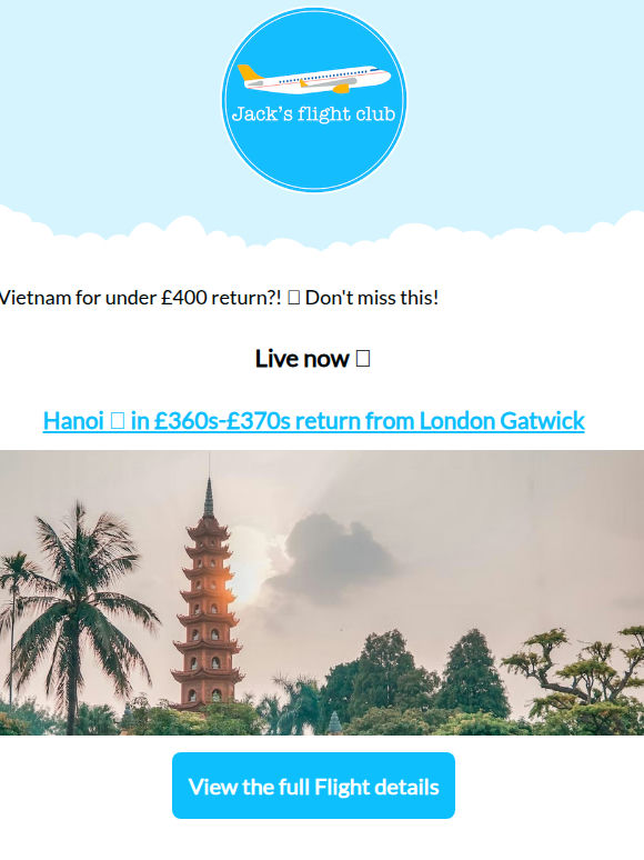 Hanoi, Vietnam 🍜 in £360s-£370s return from London 