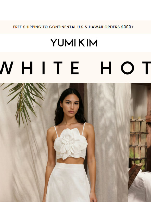 Beat the heat in breezy white styles. 🌬️