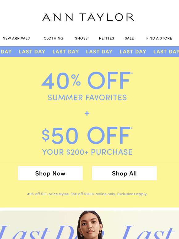 It’s The Last Day To Get 40% Off For Summer