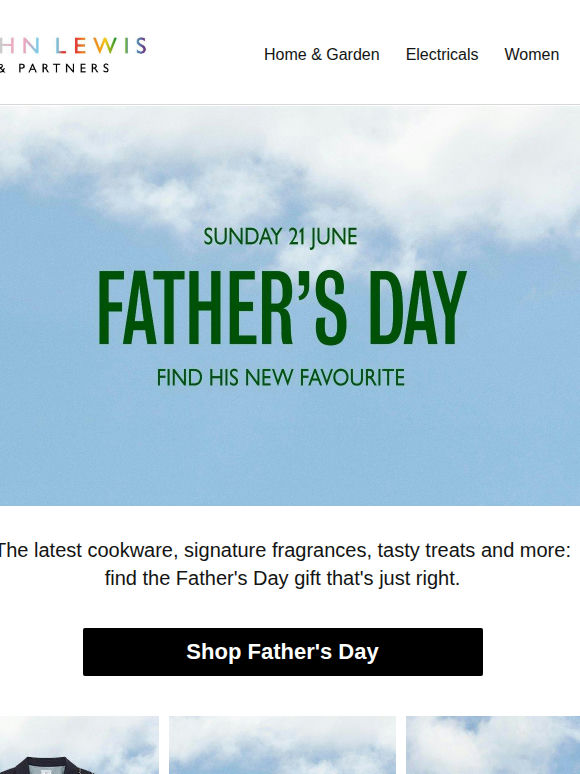 Surprise him with a gift he'll love this Father's Day