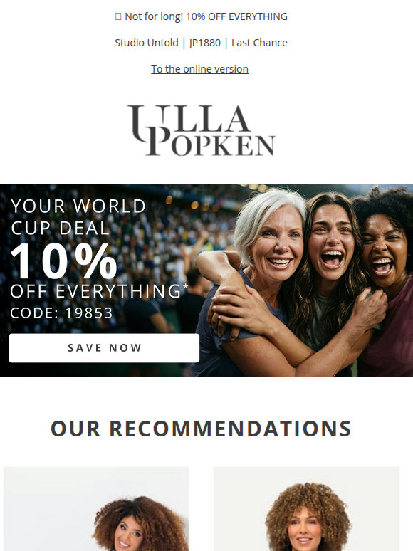 World Cup Deal: 10% OFF EVERYTHING