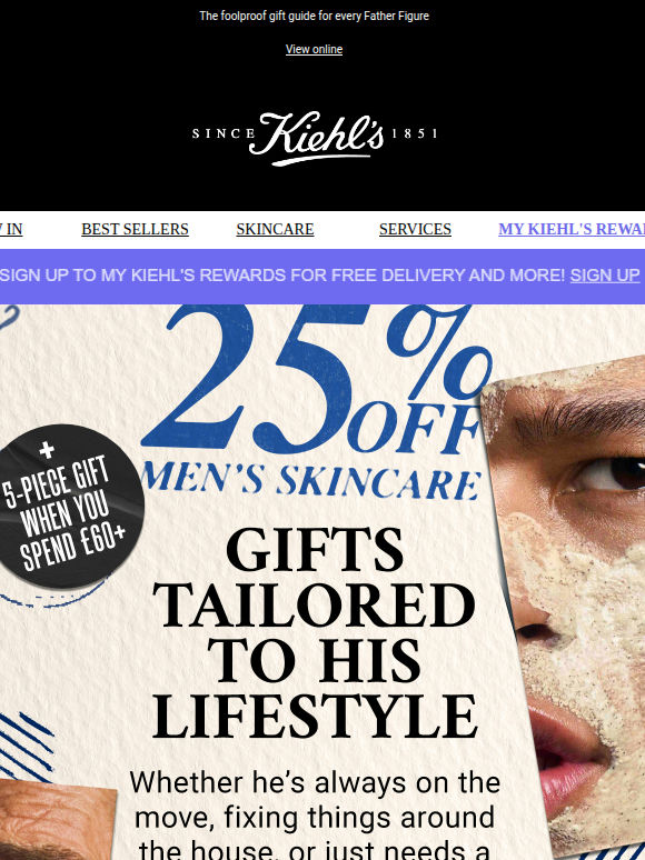 25% off his favourite gift! ⚡