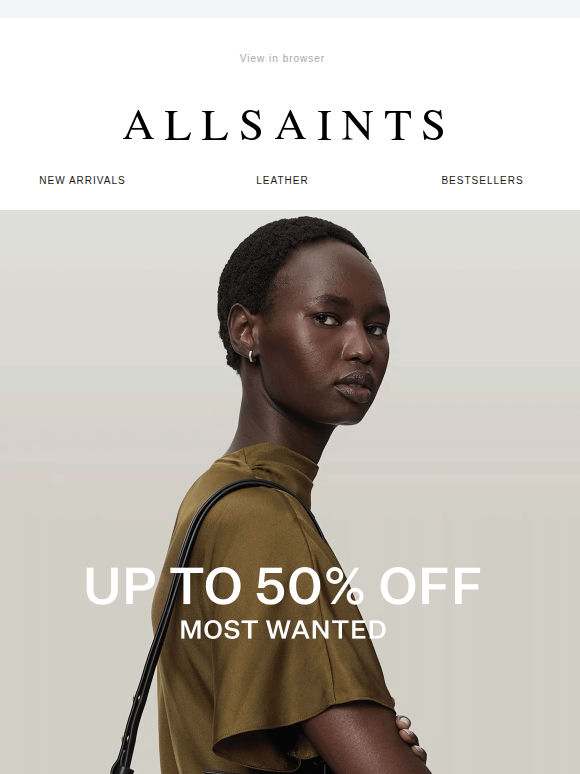 Up To 50% Off: Most Wanted