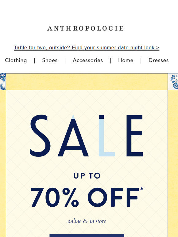 Up to 70% Off Sale! Don't miss it