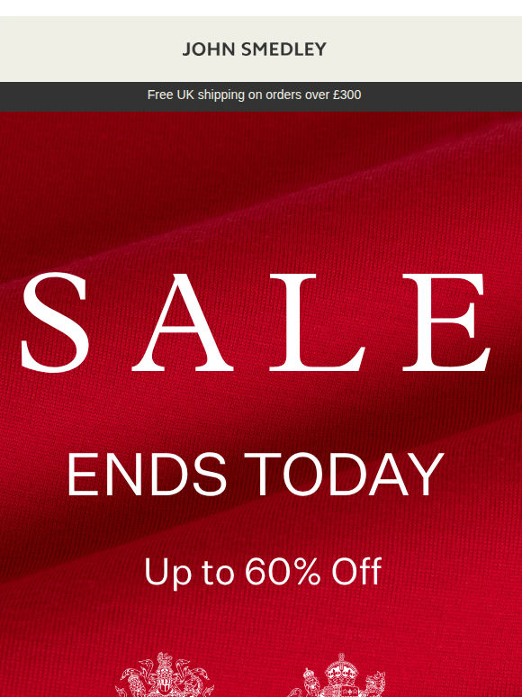 Sale: Ends Today - Up to 60% Off