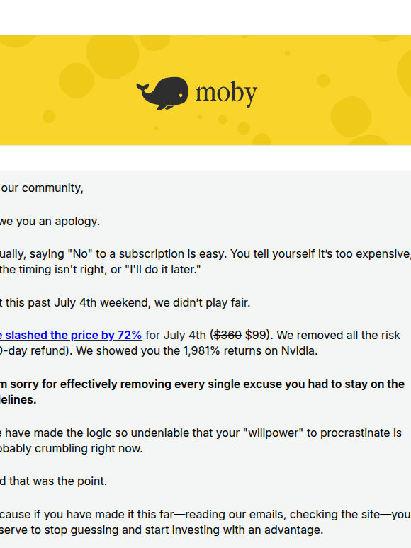 We owe you an apology