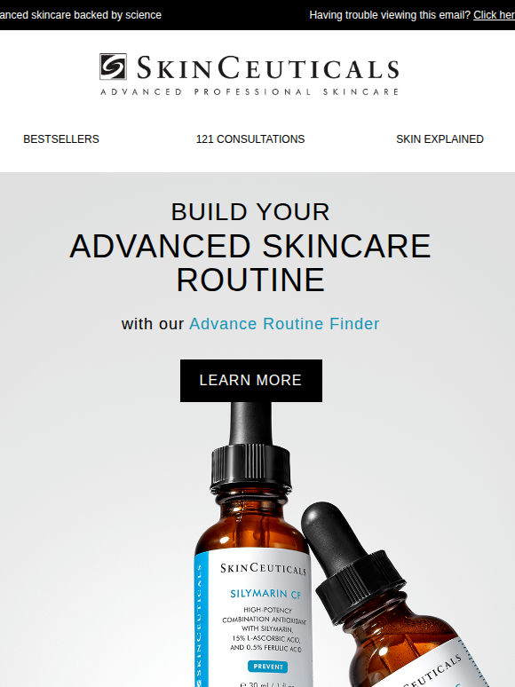Build your advanced skincare routine with 10% off*