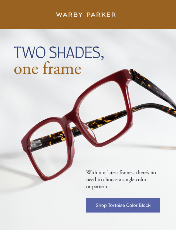 Two-toned and tortoise-forward