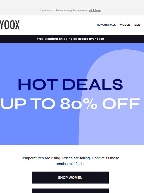 🔥 Hot days, even hotter deals: up to 80% OFF