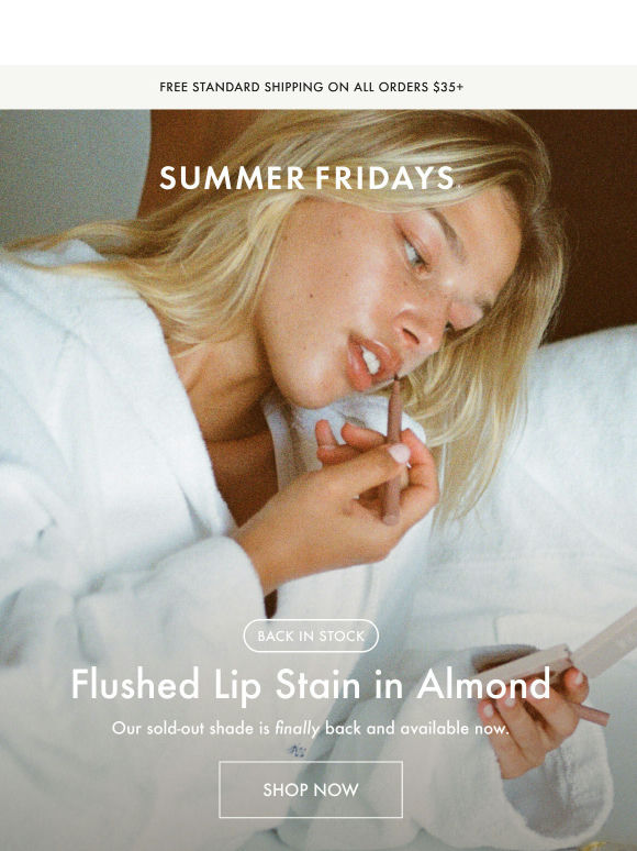 IT’S BACK: Almond Flushed Lip Stain 🤎