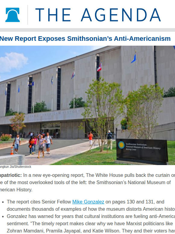 The Agenda: White House Releases Groundbreaking Smithsonian Report