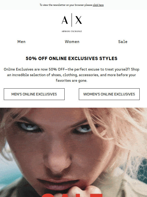 Sale just got better: 50% off Online Exclusives
