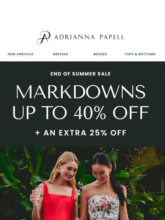 Up To 65% Sale Styles For The Last Of Summer 🌅