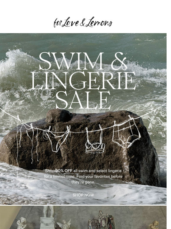 30% Off Swim + Lingerie