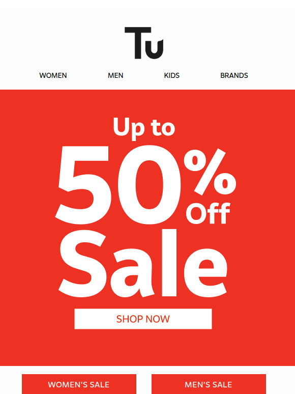 Last chance up to 50% off Sale
