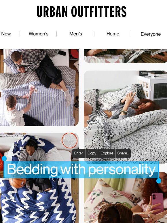 Bedding with personality