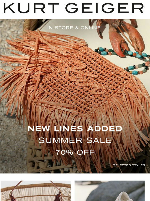 Summer Sale | 70% Off Selected Styles