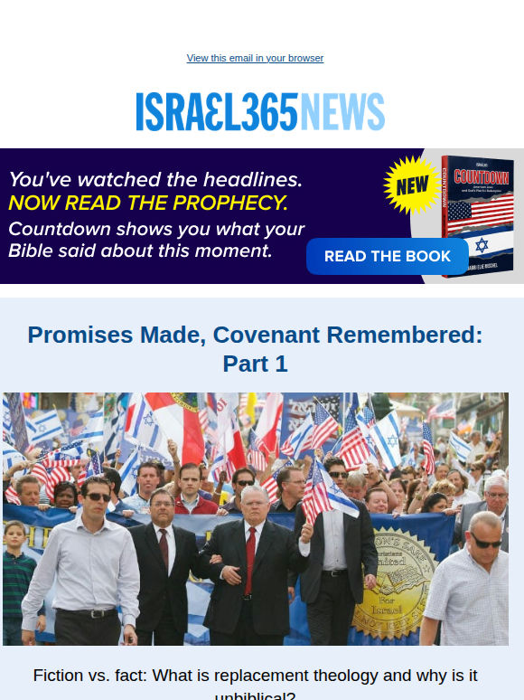 The Knesset Candidate Rethinking What Israel Can Offer Christians and Today's Top Stories