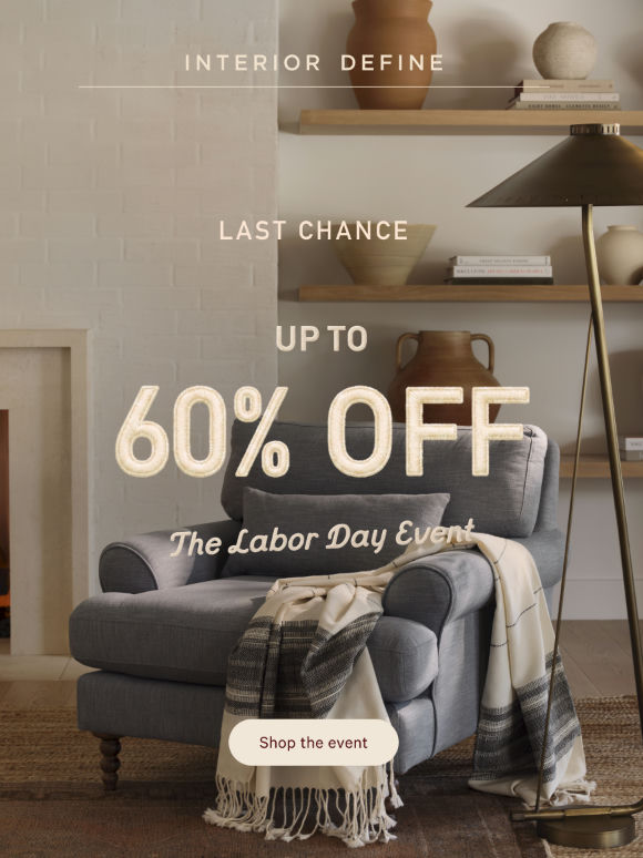 Last Chance: Up to 60% Off Ends Soon