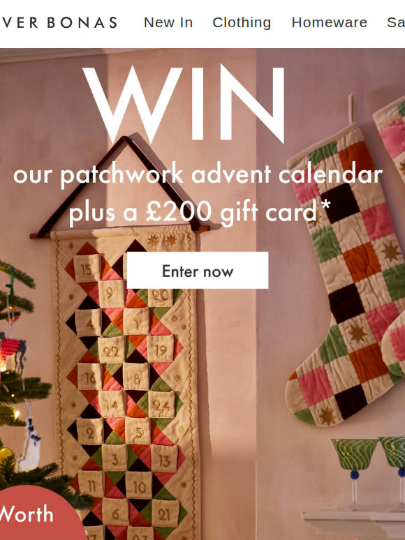 WIN our patchwork advent calendar