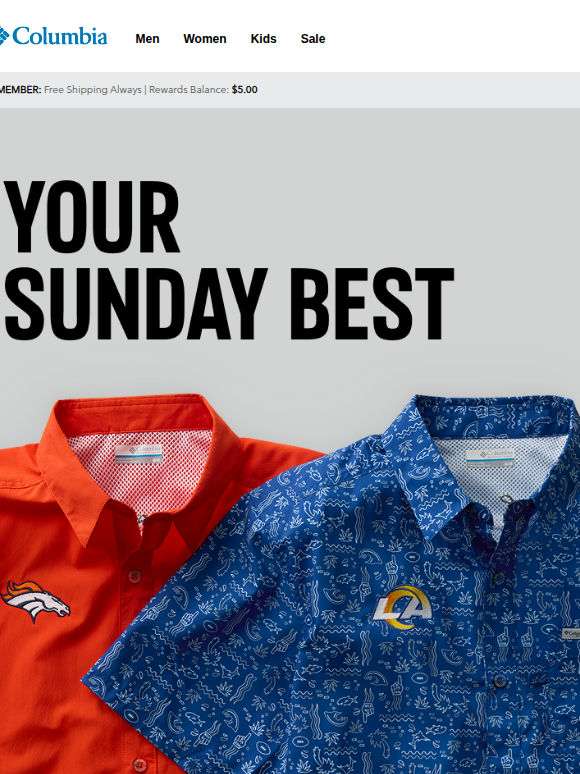 Your lucky shirt has arrived.