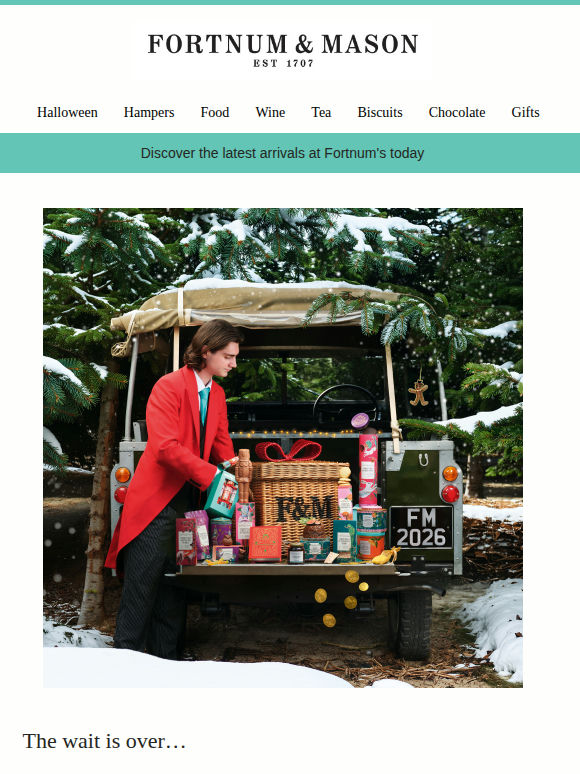 The Fortnum's Christmas Shop is Open!