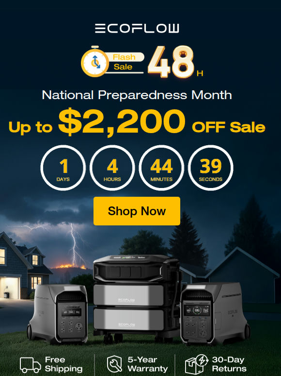 🚀 Sale: Up to $2,200 OFF Stay Prepared