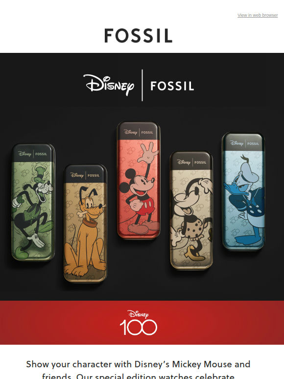 Disney x Fossil: Collectible Watches