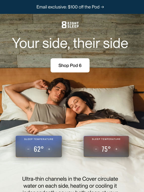 How one bed runs warm and cool at once