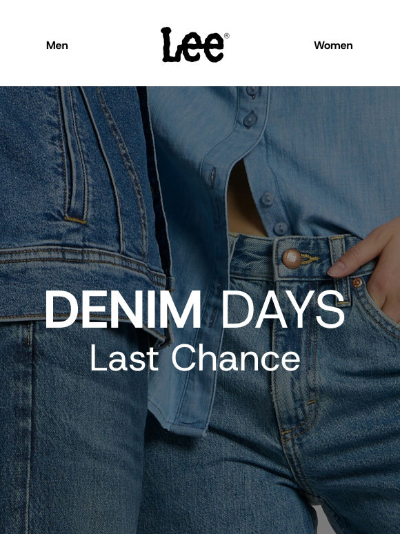LAST CHANCE: DENIM DAYS END TUESDAY