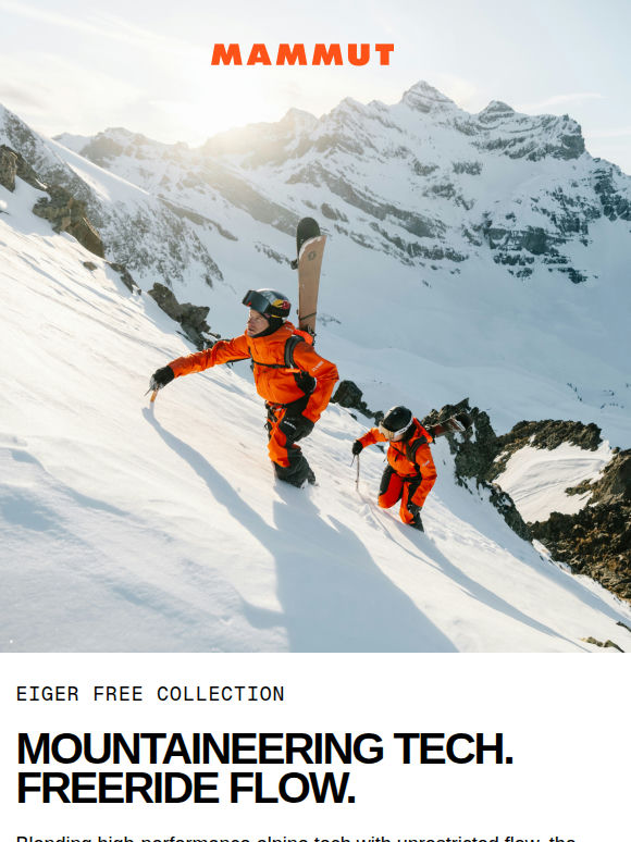 Eiger Free: make the mountain your canvas ⛷️🏔️