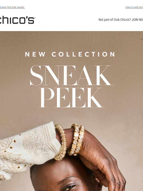 NEW SNEAK PEEK + $20 off