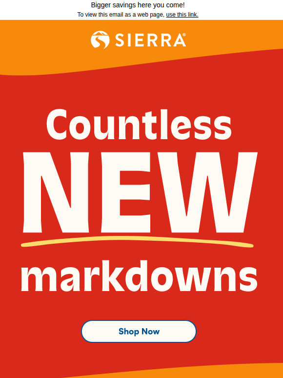 Hundreds of markdowns