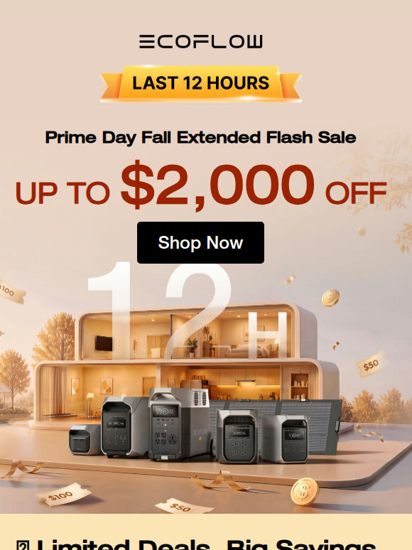 ⏳ Last 12 Hours to Save Up to $2,000 Off！