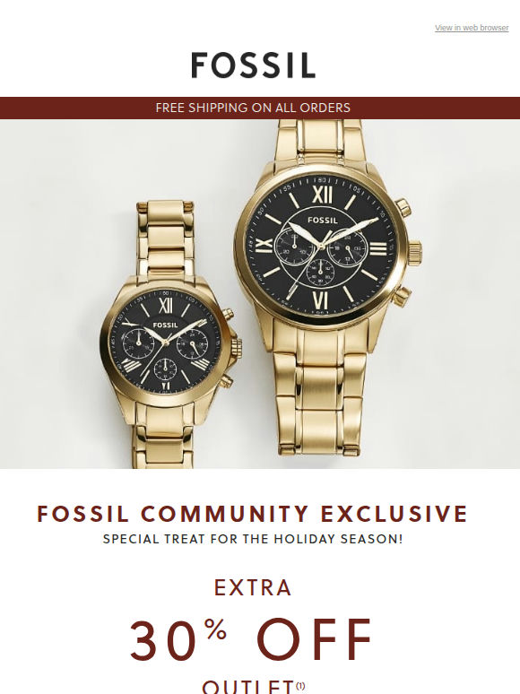 Pay attention! OUTLET extra 30% Off