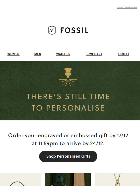 It's Not Too Late To Personalise