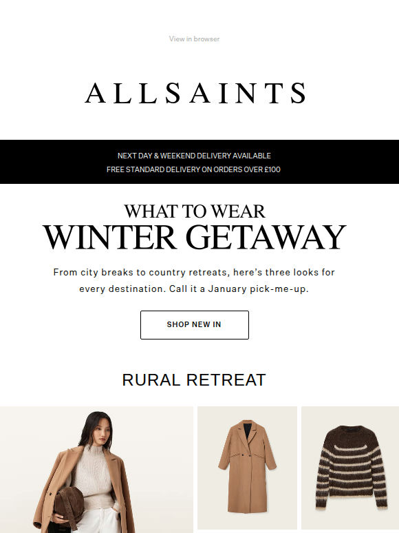 New In: Your Winter Getaway Starts Here