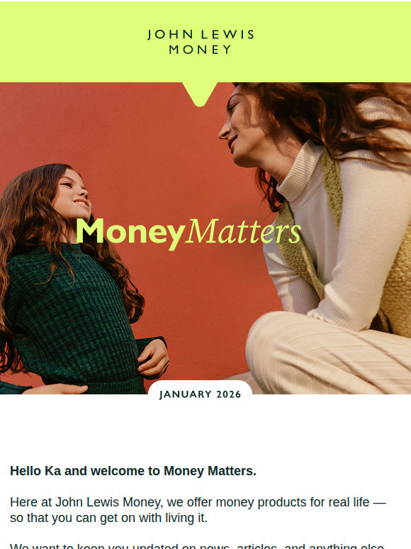 Welcome to Money Matters