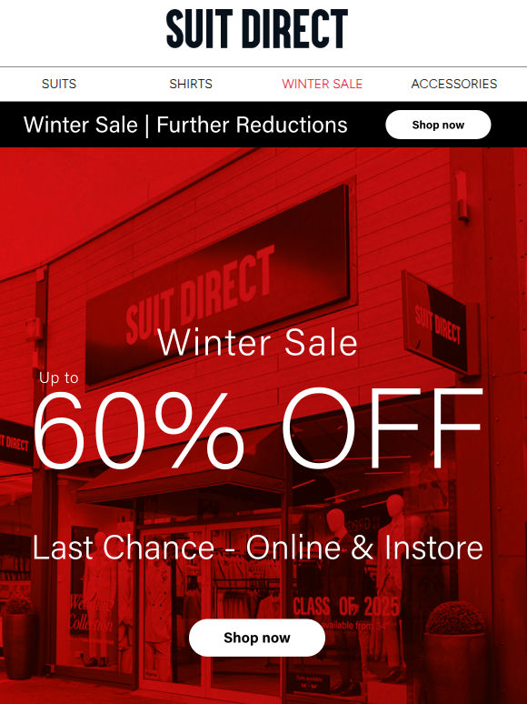 Last chance to shop the reductions