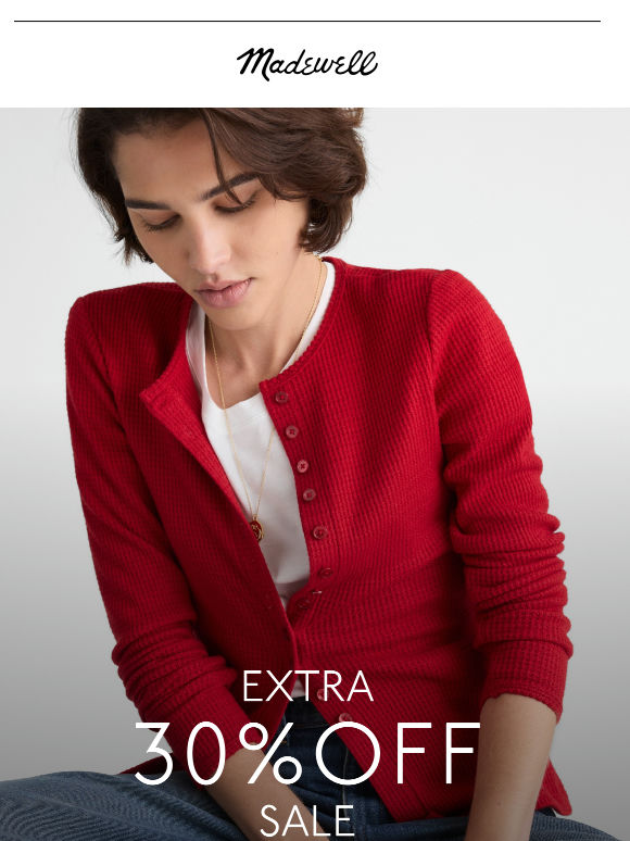 LIVE: extra 30% off sale